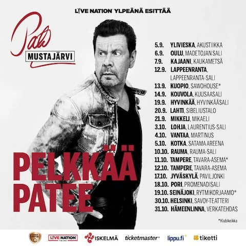 SYKSYLLÄ ON LUVASSA LIVENÄ PELKKÄÄ PATEE